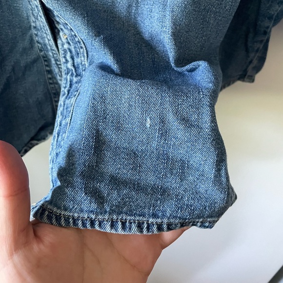 Bill Blass Blue Denim Casual Button Down Shirt men’s XXL - Picture 5 of 5